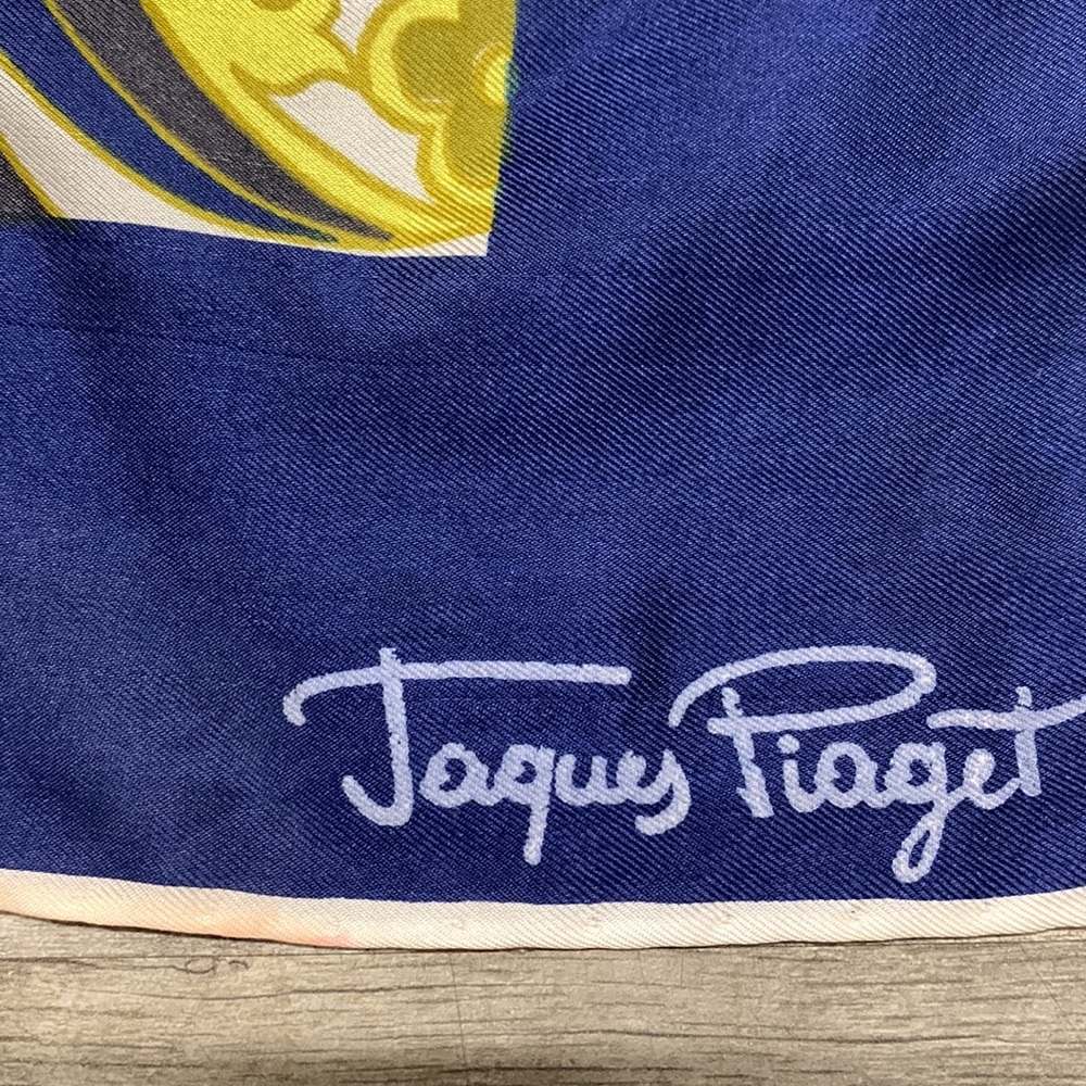 Jacques Piaget silk scarf RARE - Picture 2 of 4